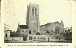 New All Souls Church And Edward Everett Hale Memorial Parish House Postcard