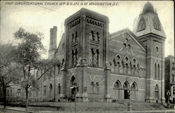 First Congregational Church, 10th & G. Sts Postcard