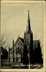 St. Johns Catholic Church Logan, OH Postcard Postcard