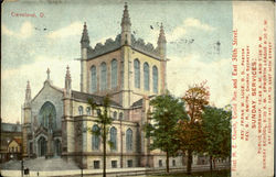 First M. E. Church, Euclid Ave, and East 30th St. Postcard