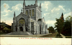 1St M. E. Church, Euclid Ave. & Sterling Postcard