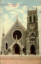 Grace Church, Wabash Ave. and 14th St Postcard