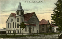 M. E. Church Barker, NY Postcard Postcard