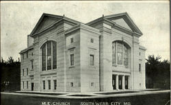 M. E. Church Webb City, MO Postcard Postcard