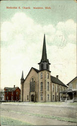 Methodist E. Church Manistee, MI Postcard Postcard