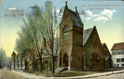 St. James Episcopal Church New Bedford, MA Postcard Postcard