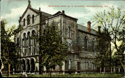 Roberts Park M. E. Church Postcard
