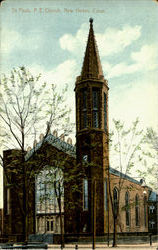 St. Pauls P. E. Church New Haven, CT Postcard Postcard