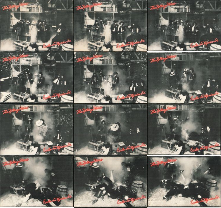 Set of 12 The Rolling Stones Exile on Main St.