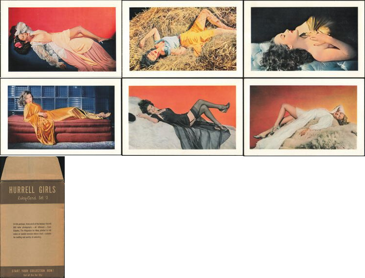 Set of 6 Hurrell Girls #3 Esky Cards Esquire Magazine