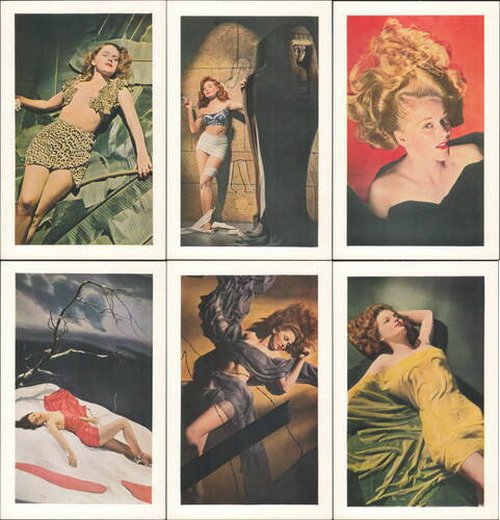 Set of 6 Waxman Girls Set #9 Esquire Magazine Pin-up