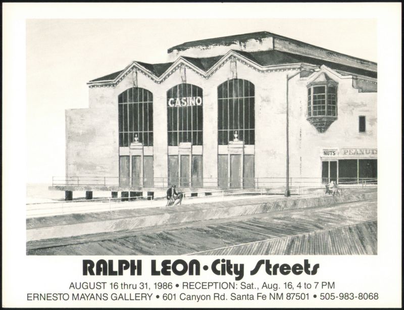 Ralph Leon City Streets Art Exhibition Ernesto Mayans Gallery Santa Fe New Mexico