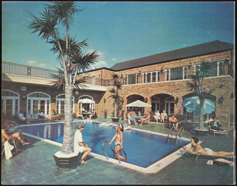 Sky Terrace Swimming Pool at The Monteleone Hotel New Orleans Louisiana