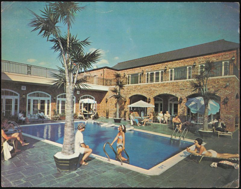 Sky Terrace Swimming Pool at The Monteleone Hotel New Orleans Louisiana