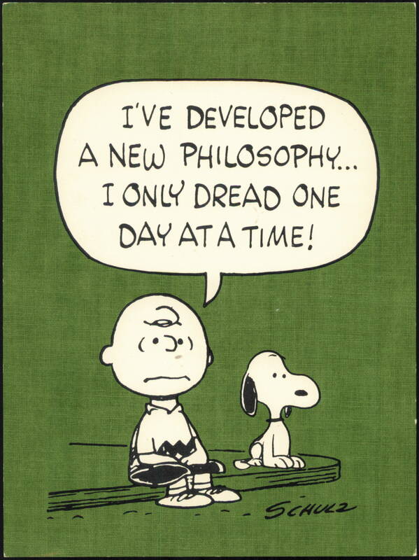 Peanuts Charlie Brown I've Developed a New Philosophy
