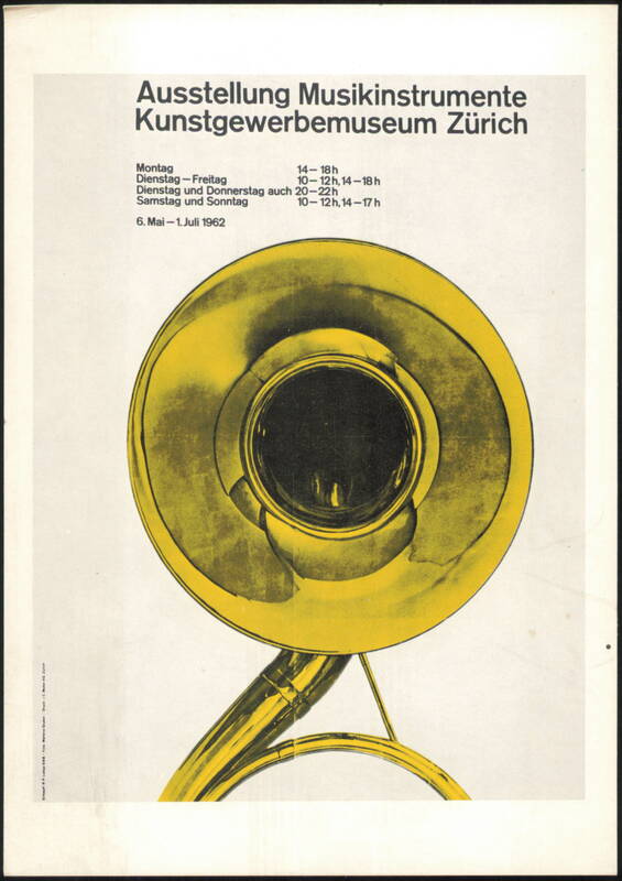 Ausstellung Musikinstrumente Kunstgewerbemuseum Zurich 1962 Switzerland