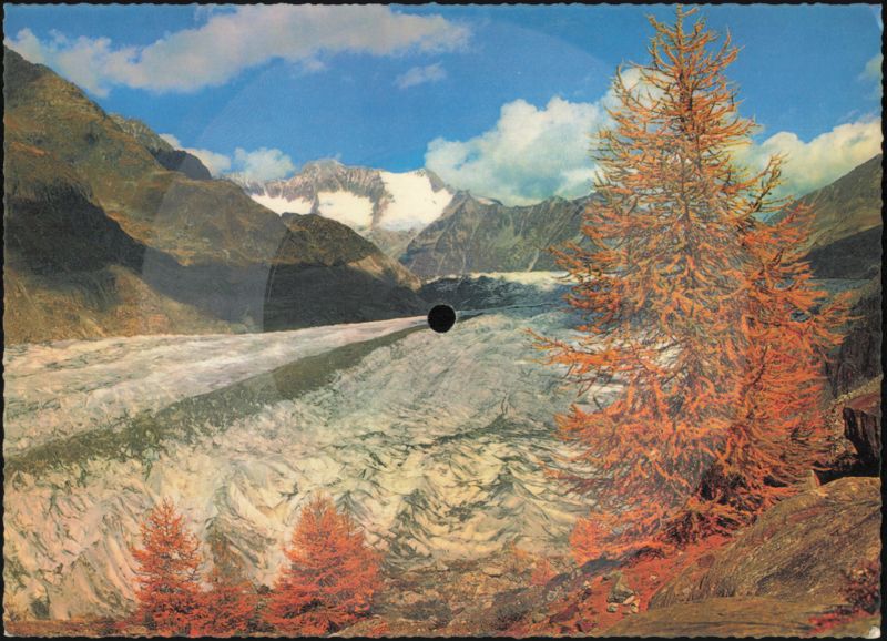Aletsch Forest and Glacier Phonoscope Musical Card Switzerland