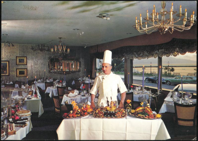 Rolf's Restaurant Interior with Chef Heinz San Francisco California