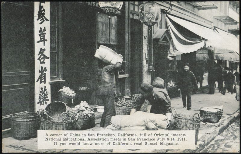 Chinatown Street Scene, San Francisco, California