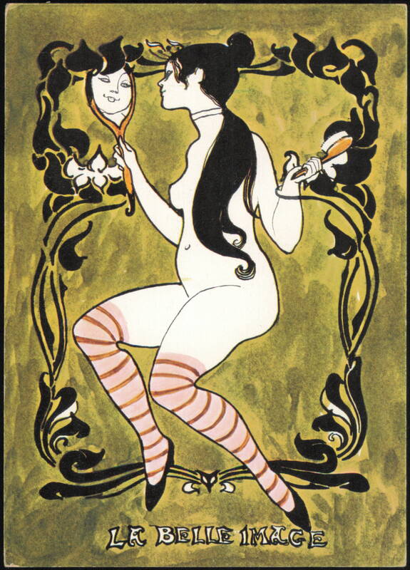 La Belle Image Art Nouveau Illustration by Betty Brader Ashley