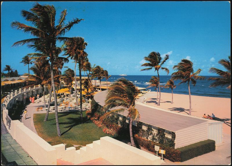 Beautiful Beach and Cabana Club at Boca Raton Florida