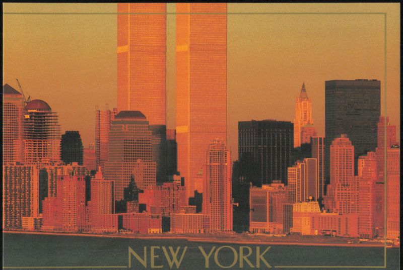 New York City Skyline and Statue of Liberty Torch