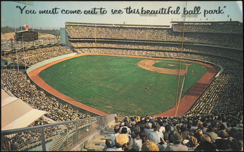 Dodger Stadium Opening Day 1962 Los Angeles California