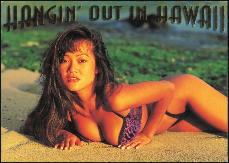 Hangin' Out in Hawaii Woman on Beach Vince Cavataio