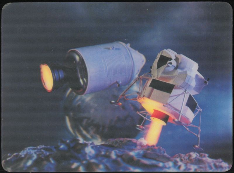 Moon Landing Command-Service Modules and Lunar Module