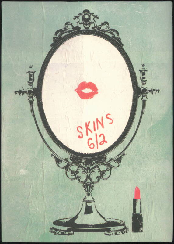 Skins 6/2 Art Print with Mirror and Lipstick Modern