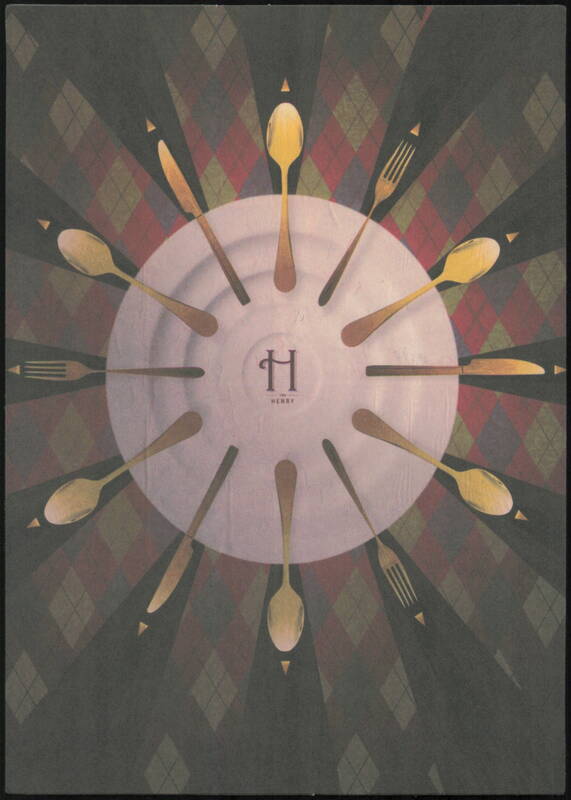 The Henry Restaurant Cutlery and Argyle Pattern Design