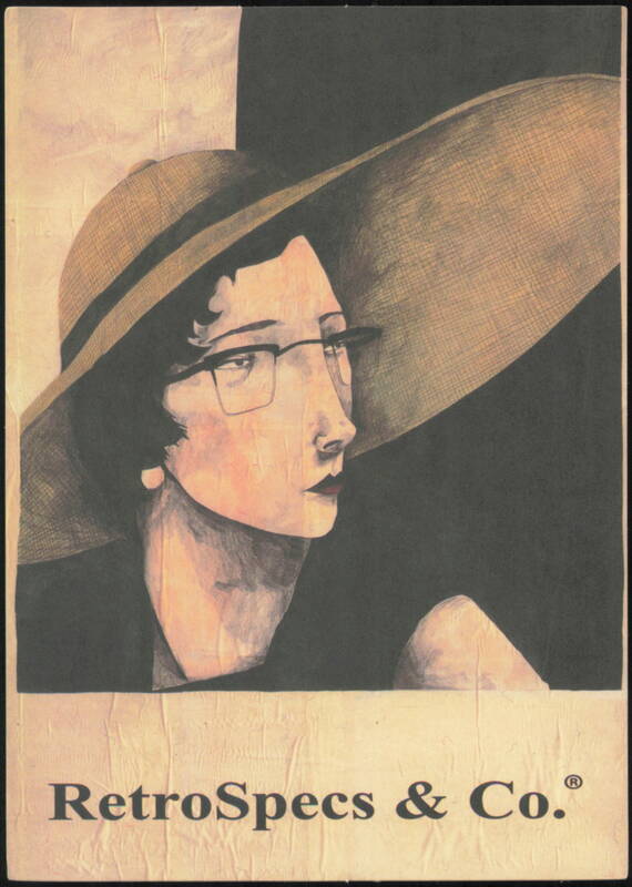 RetroSpecs & Co. Woman in Hat and Glasses Illustration San Francisco California
