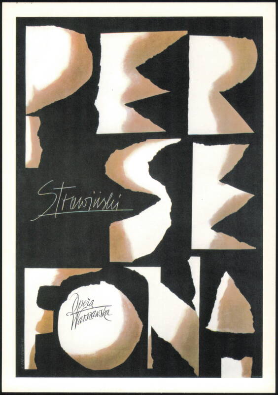 Persephone Opera Warsaw Poster by Roman Cieslewicz