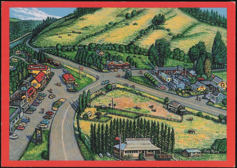Duncans Mills, California, Russian River Scene Judy Perry