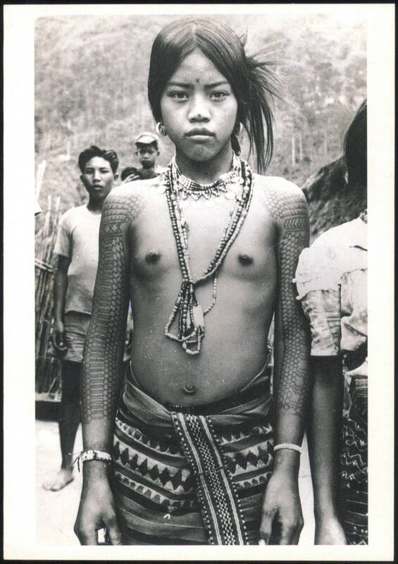 Kalinga Girl with Traditional Tattoos, Philippines 1930s