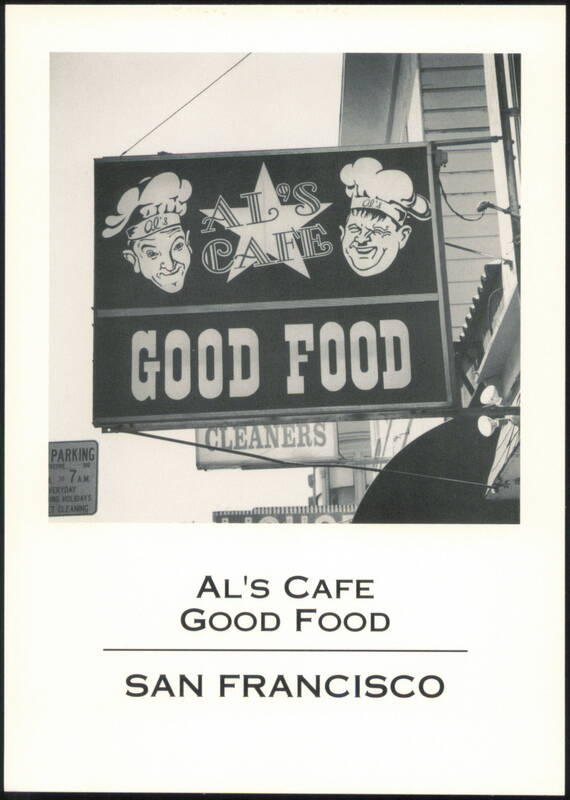 Al's Cafe Good Food Sign, 3286 Mission Street San Francisco California