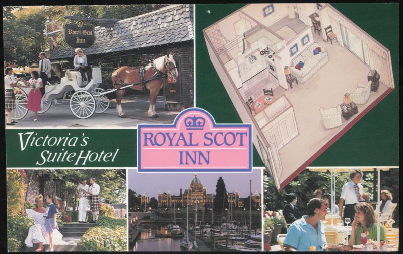 Royal Scot Inn, Victoria's Suite Hotel, Inner Harbour BC Canada
