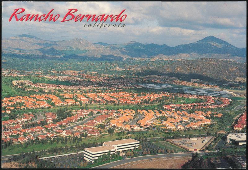 Aerial View of Residential Neighborhood Rancho Bernardo California