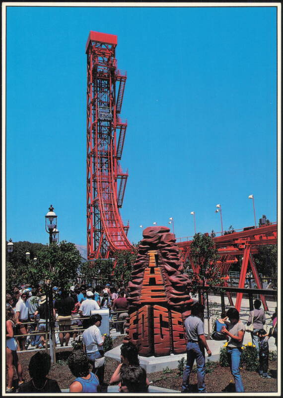 The Edge Free-Fall Ride at Marriott's Great America Santa Clara California