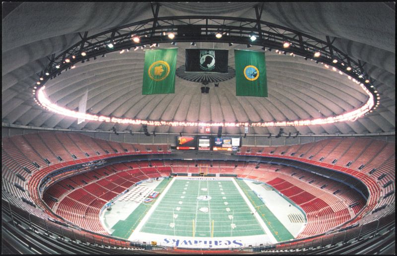 Kingdome Stadium Interior, Seattle, 1995 Event Schedule