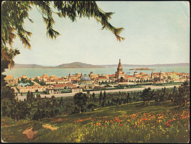 Birdseye View of the Panama-Pacific International Exposition San Francisco California