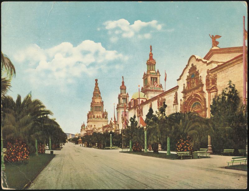 Palm Avenue at the Pan-Pacific International Exposition San Francisco California