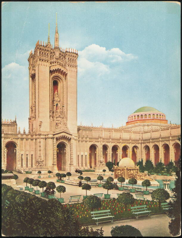 Mullgardt's Tower, Court of Abundance, Pan-Pac Exposition San Francisco California