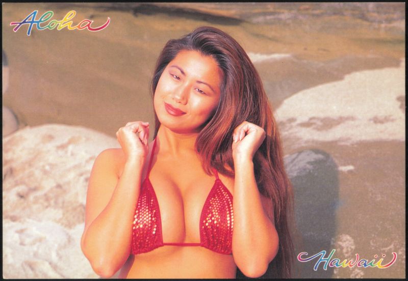 Woman in Red Bikini, Aloha from Hawaii