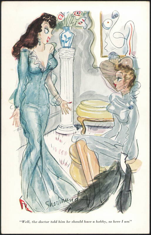 Esquire Cartoon by Shermund: Well, the doctor told him