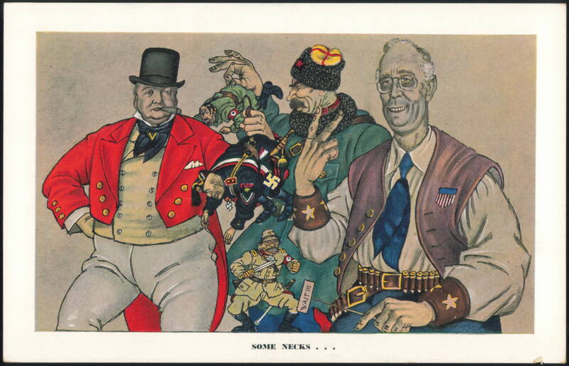 Some Necks Arthur Szyk Caricature World War II Propaganda