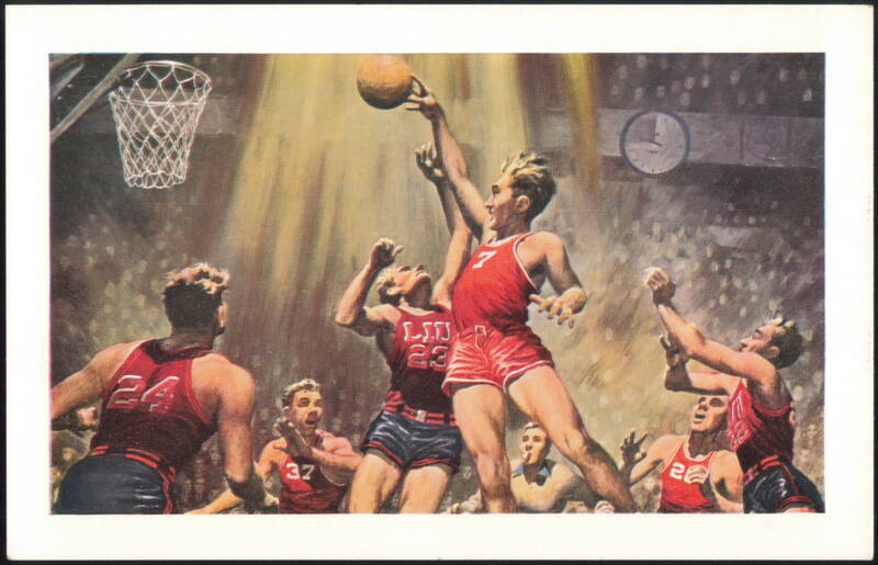 Luisetti Scores Again, Stanford vs. L.I.U. 1936 Basketball New York