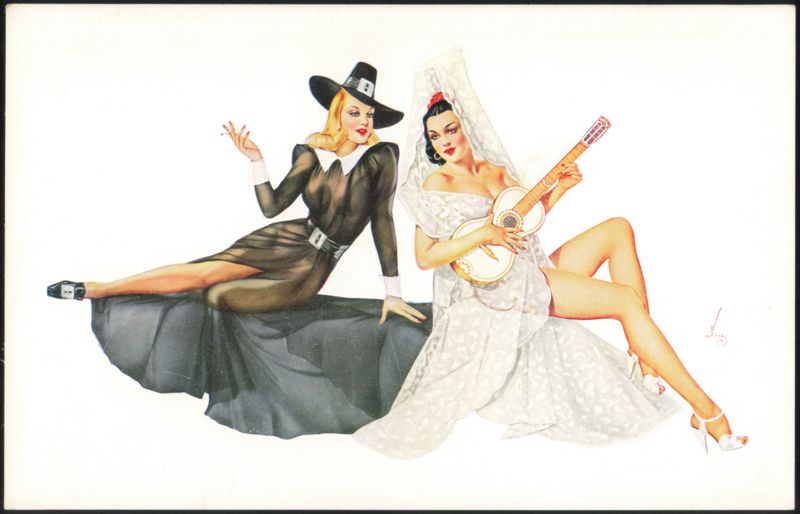 Varga Girl Pin-Up Art, Set 1 Card 3, Esquire Magazine