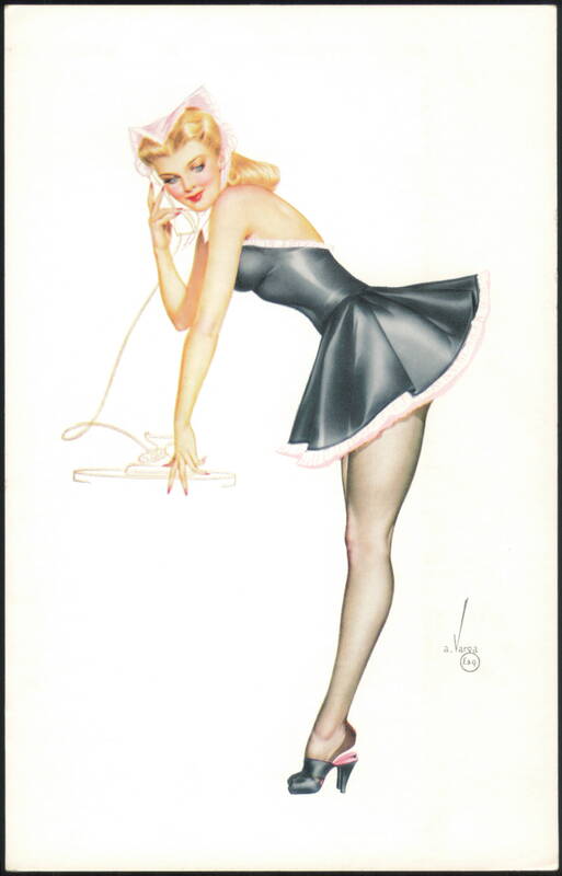 Varga Girl Pin-Up Illustration, Esky-Card Set 12 Card 6