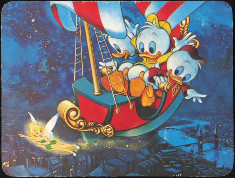 Disneyland Peter Pan's Flight Huey Dewey and Louie Anaheim California